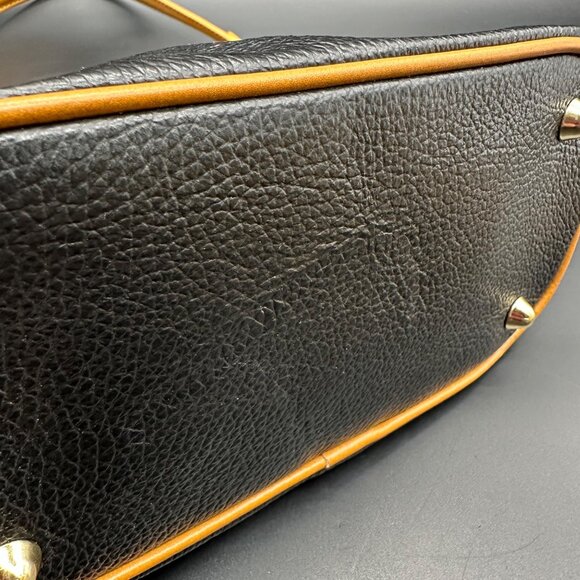 Italian Leather Purse Divina Firenze Black Brown Crossbody Shoulder Bag Italy - Picture 13 of 16